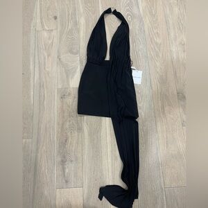 Ronny Kobo Collection Black Pleated Dress